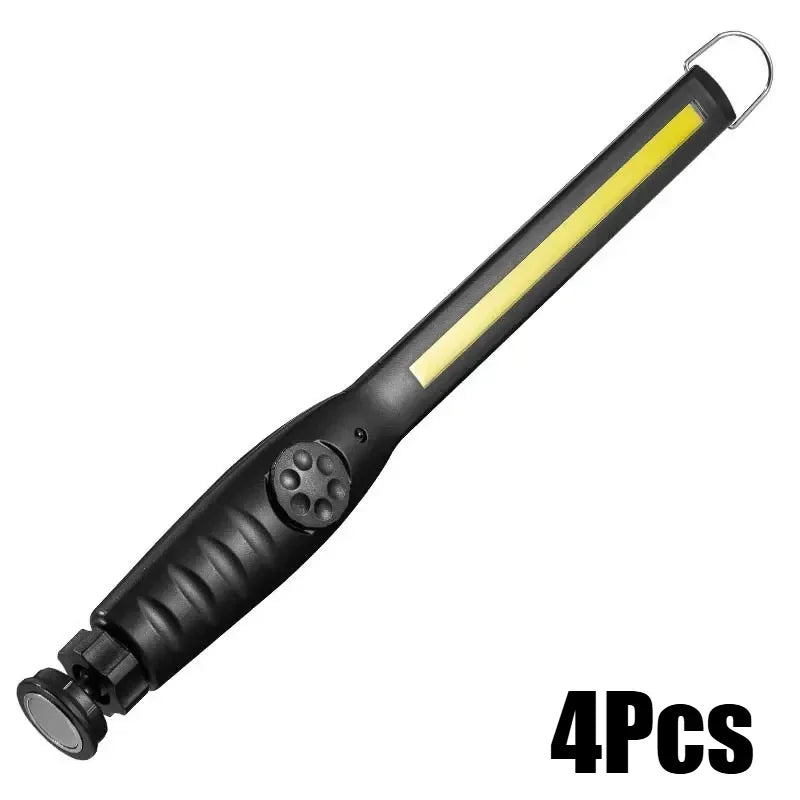 USB Rechargeable Magnetic COB LED Work Light – Cordless, for Car Repair, Garage & Home