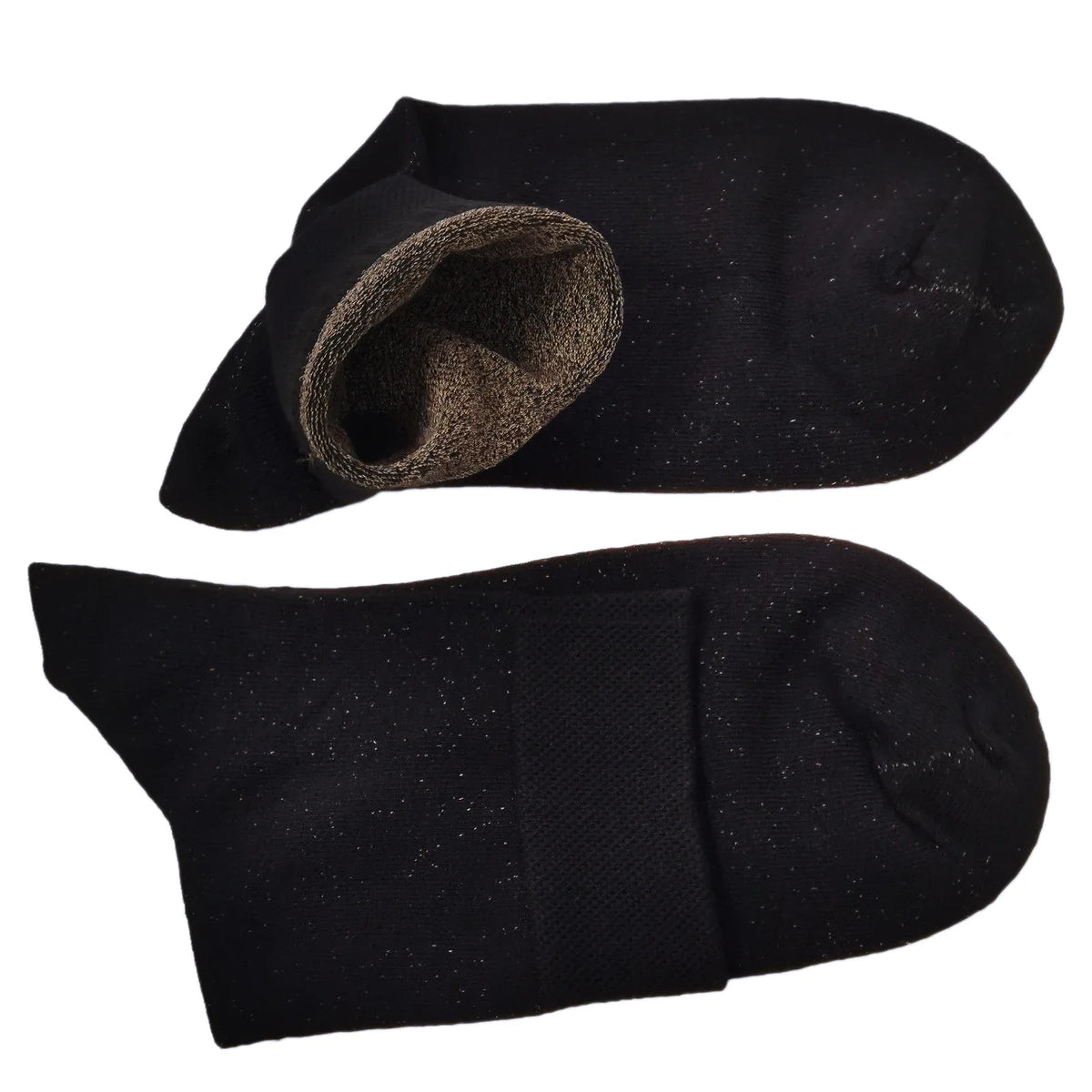 Silver Fiber EMF Blocking Ankle Socks – RF Shielded, Anti-Radiation, Black & Navy, 1–3 Pairs