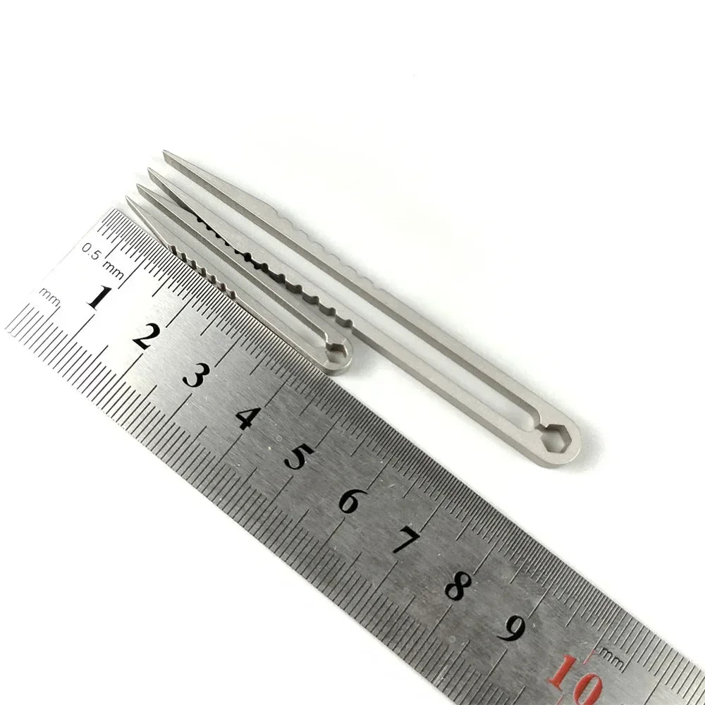 Portable Titanium Alloy EDC Tweezers – Mini Outdoor Survival & Camping Tool