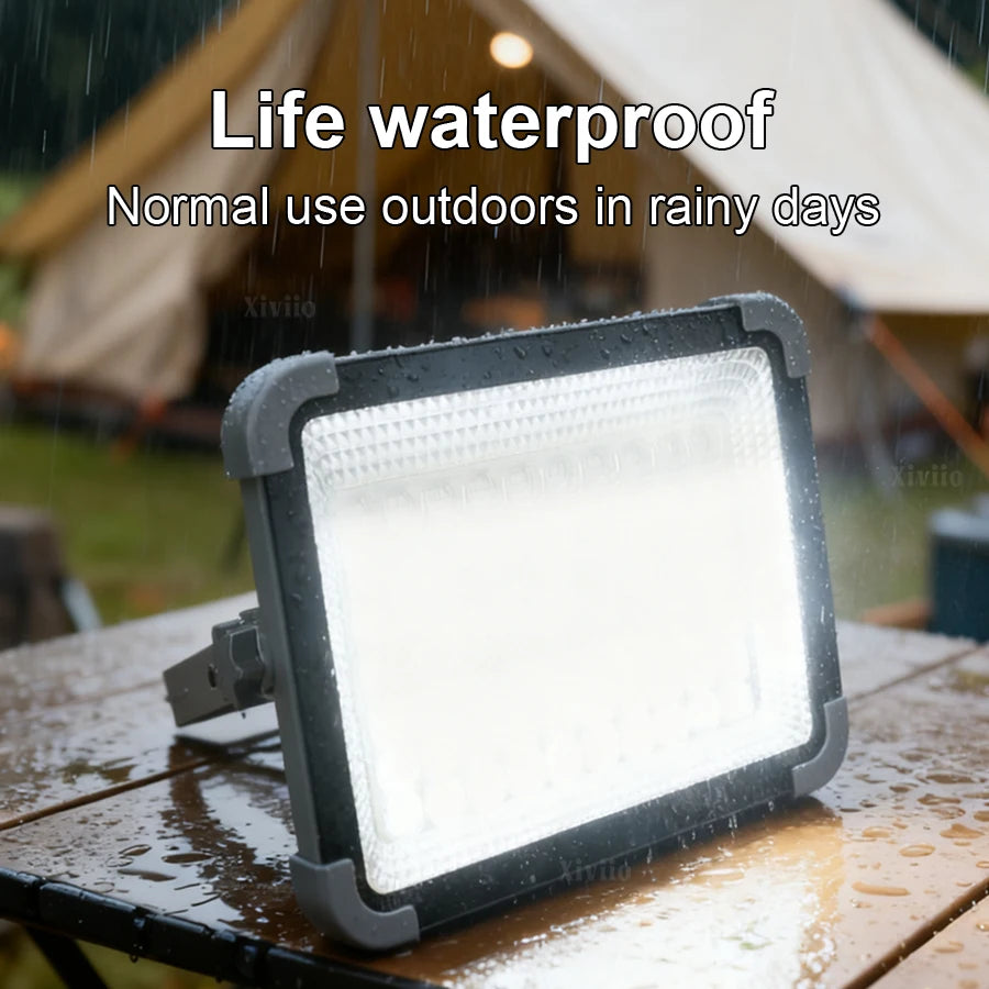 Portable Solar Flood Light & Camping Lantern – 576 LEDs, Waterproof, Emergency Use