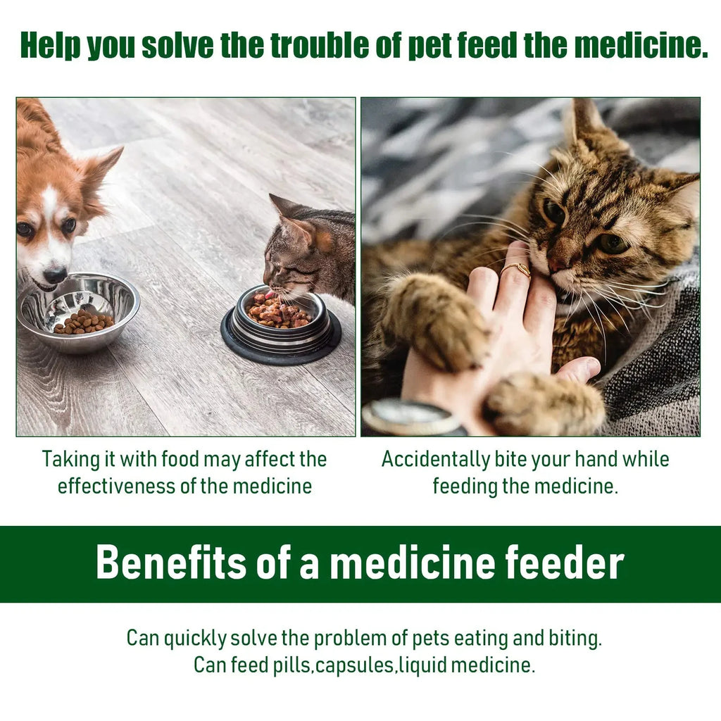 Pet Pill Dispenser & Medication Feeding Stick – For Cats & Dogs, 1-Pack & 3-Pack