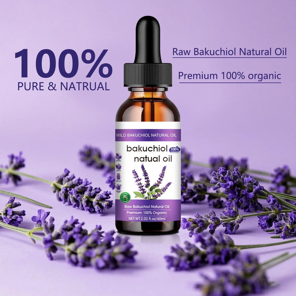 Botanical Anti-Aging Face Oil – Bakuchiol & Lavender, Natural Retinol Alternative, 60ml