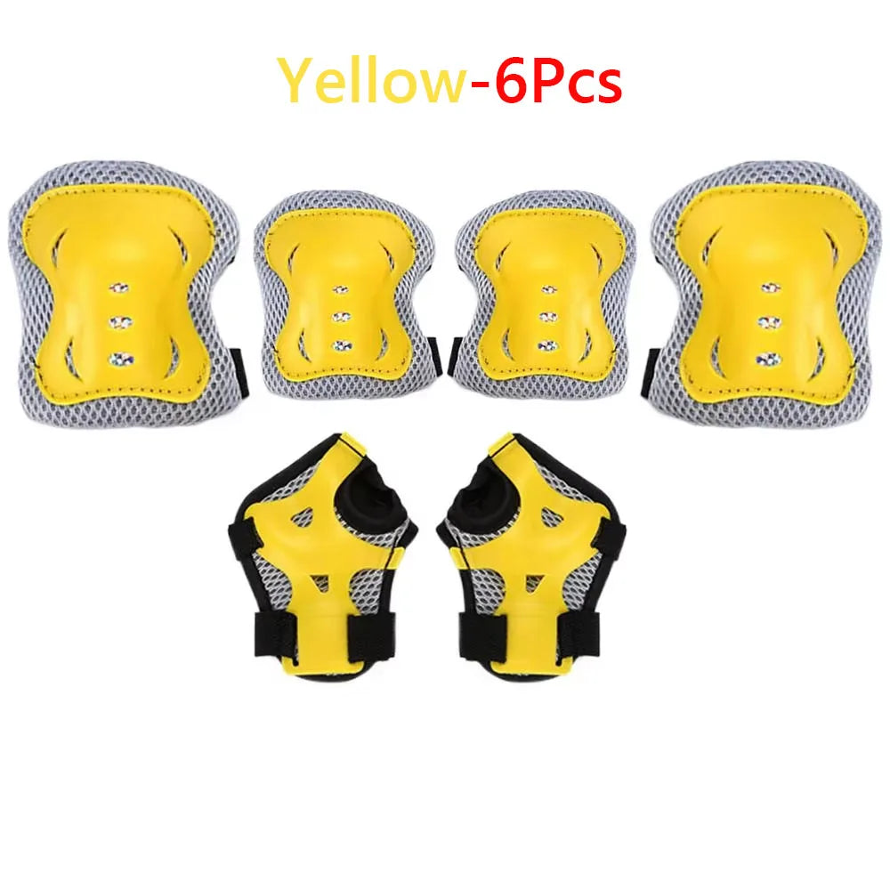 Kids Protective Gear Set – Knee, Elbow & Wrist Guards, Ages 3–10, for Skating & Cycling