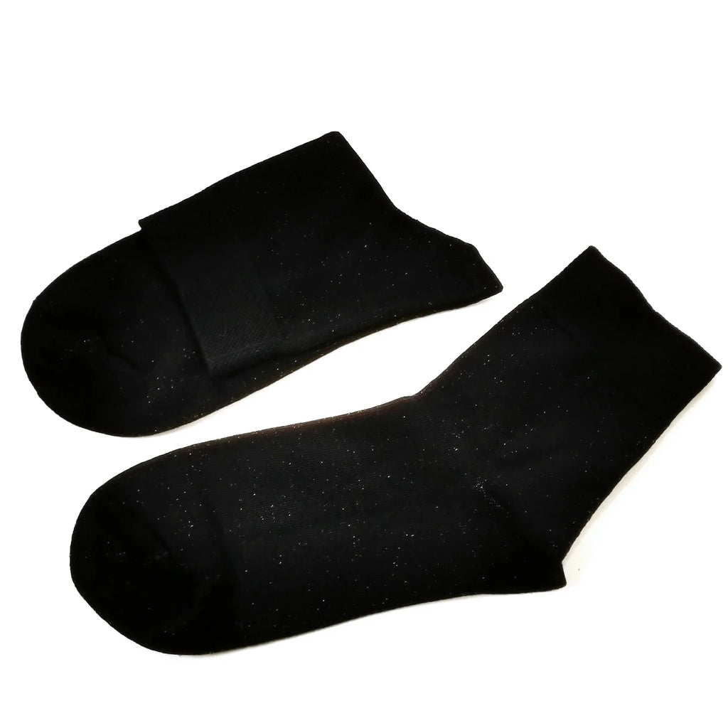 Silver Fiber EMF Blocking Ankle Socks – RF Shielded, Anti-Radiation, Black & Navy, 1–3 Pairs