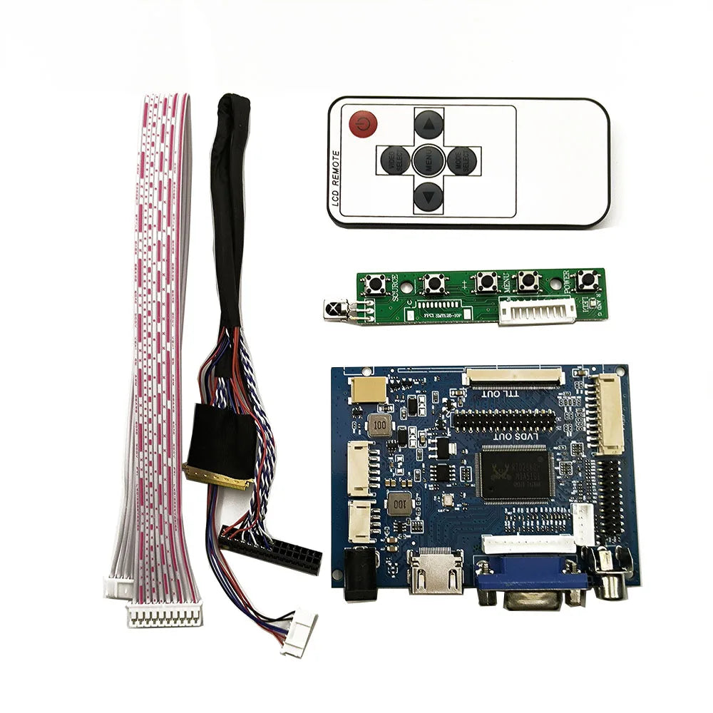 15.6 Inch LCD LED Screen Controller Board – 1366x768, HDMI & VGA, LVDS 40-Pin