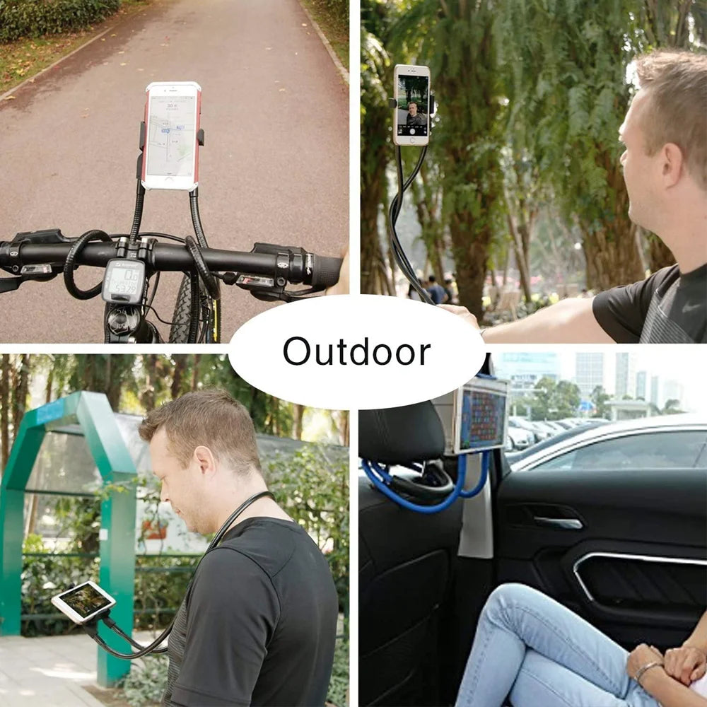 Flexible Neck Phone & Tablet Holder, 360° Adjustable Stand