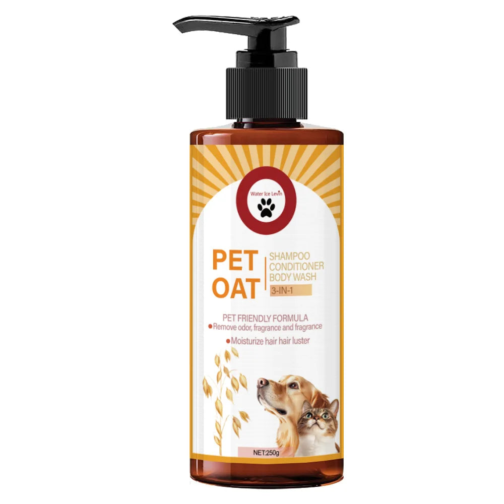 Pet Shampoo for Dogs & Cats – Cleans Fur, Removes Odor, Long-Lasting Fragrance, 250g