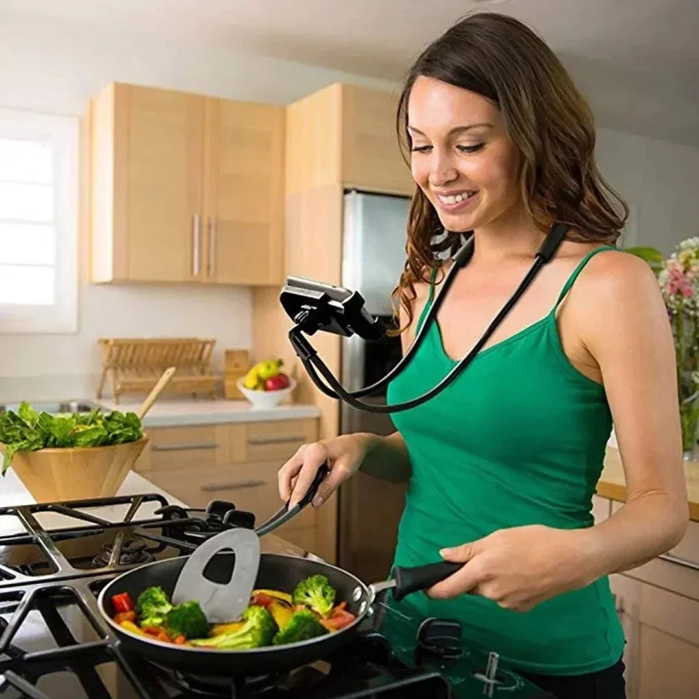 Flexible Neck Phone & Tablet Holder, 360° Adjustable Stand