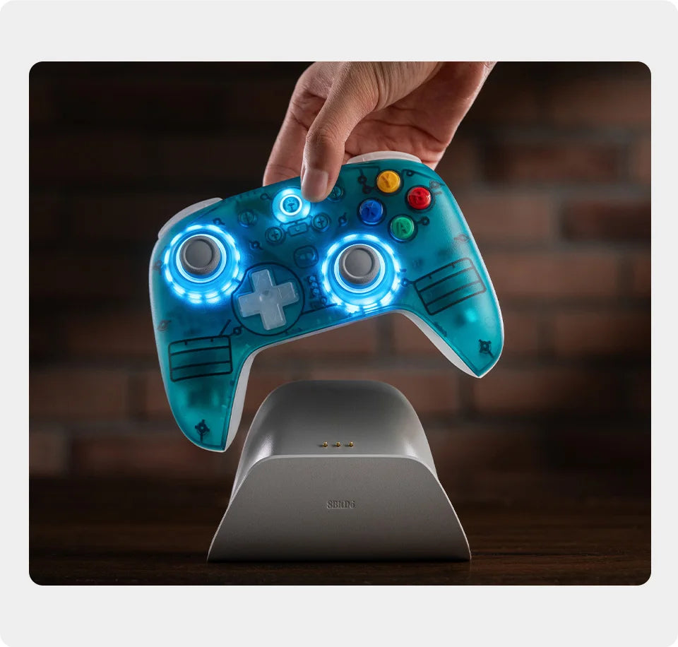 8BitDo Ultimate 2 Wireless Gaming Controller – PC & Android, TMR Joysticks, Motion Control