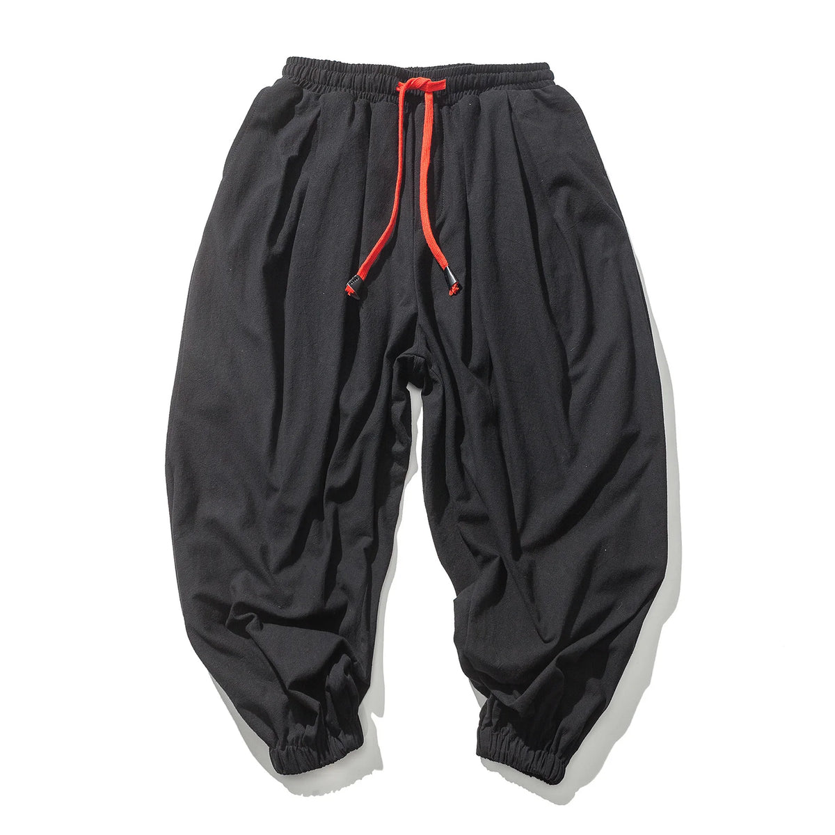 Men’s Oversized Cotton Linen Harem Jogger Pants – Chinese Style, Casual Trousers
