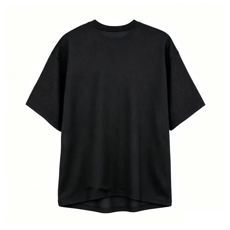 Men’s Oversized Mesh Quick-Dry Gym T-Shirt – Breathable, Bodybuilding & Sport, Short Sleeve