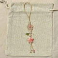Kawaii Ceramic Beaded Phone Charm Strap – Star & Flower, Pastel Colors