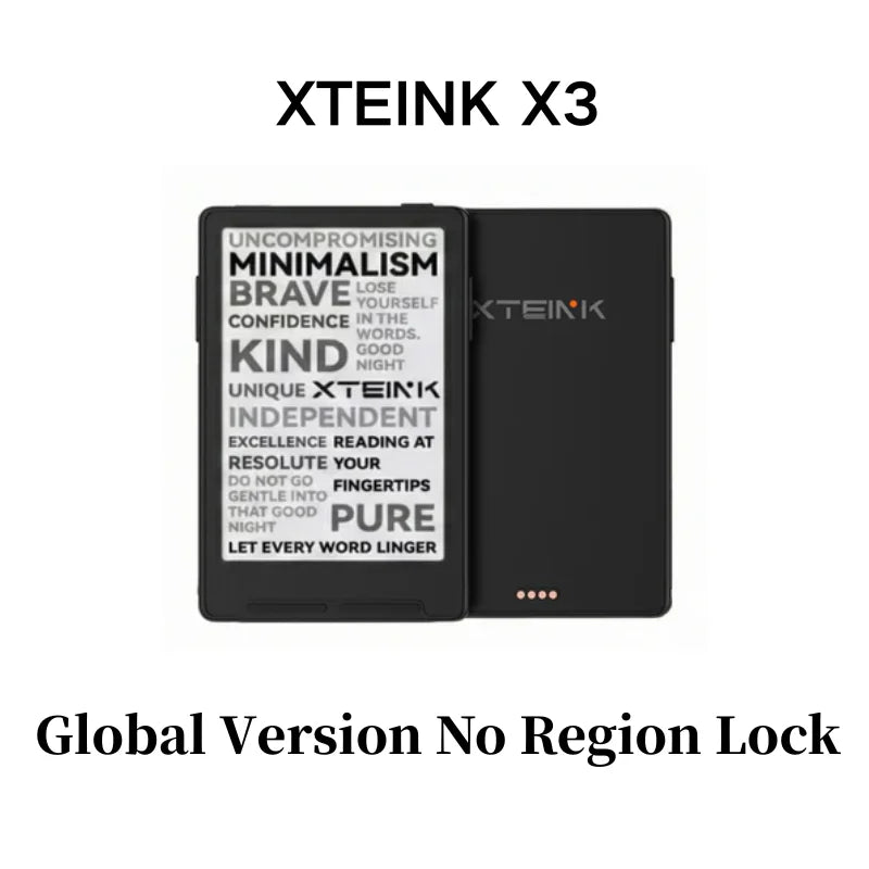 XTEINK X3 Mini E-Ink eBook Reader – 3.7 Inch, 16GB, Ad-Free, Multi-Language