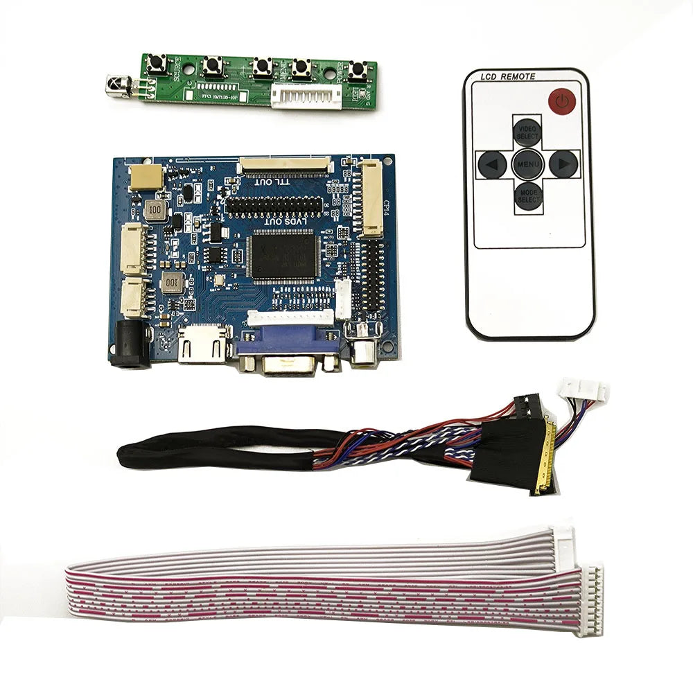15.6 Inch LCD LED Screen Controller Board – 1366x768, HDMI & VGA, LVDS 40-Pin