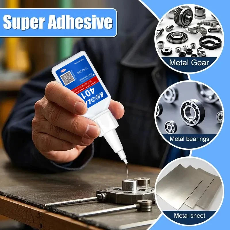 LOOLIFL Instant Super Glue – Universal, Fast-Dry, for Resin, Ceramic, Metal & Glass – 20ml