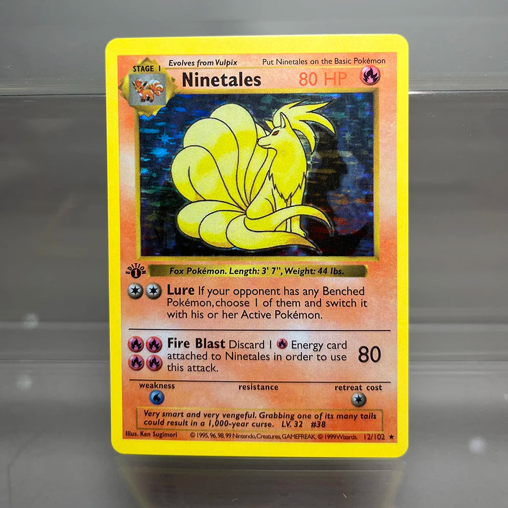 Pokémon TCG Proxy Foil Cards – 1996 Base Set, Charizard, Blastoise, Dragonite & More