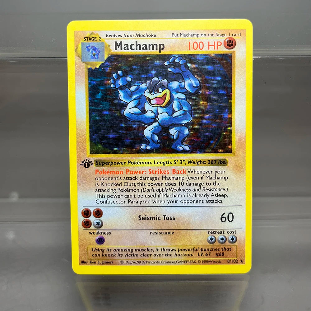 Pokémon TCG Proxy Foil Cards – 1996 Base Set, Charizard, Blastoise, Dragonite & More