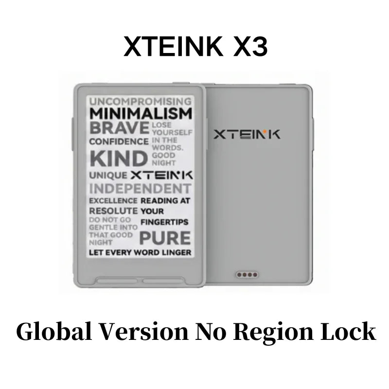 XTEINK X3 Mini E-Ink eBook Reader – 3.7 Inch, 16GB, Ad-Free, Multi-Language