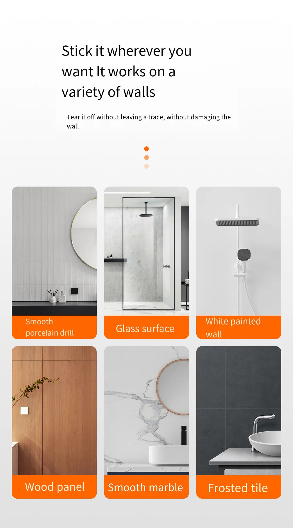Self-Adhesive Waterproof Shower Phone Holder – Anti-Fog, Touch-Friendly, Bathroom Mount