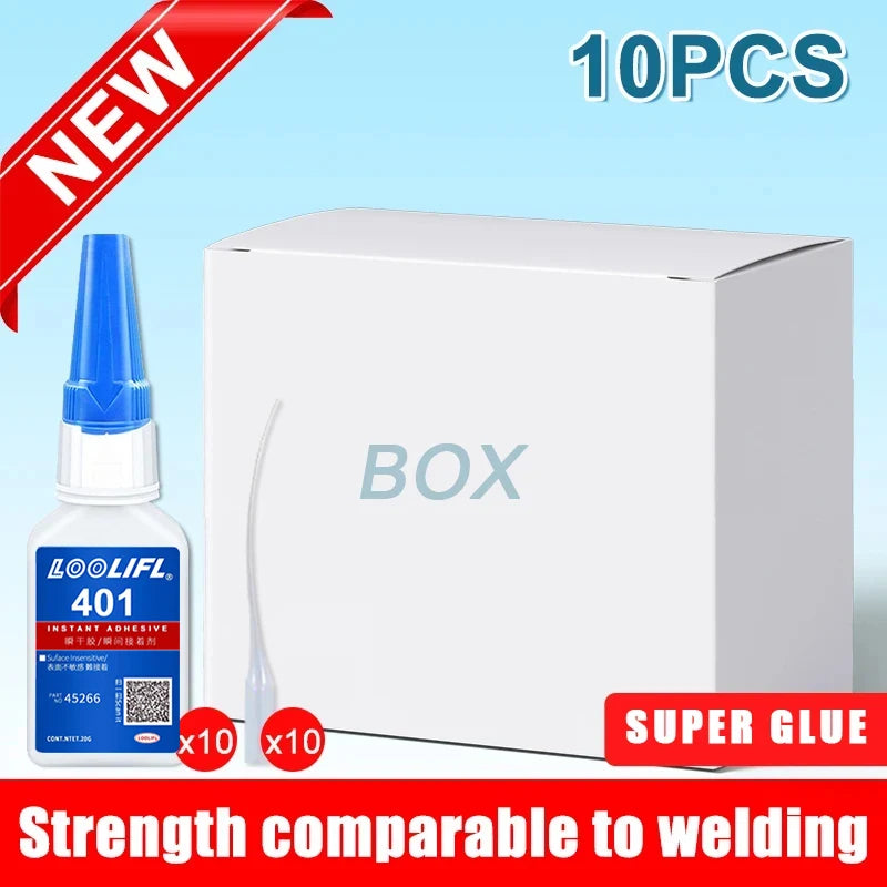 LOOLIFL Instant Super Glue – Universal, Fast-Dry, for Resin, Ceramic, Metal & Glass – 20ml