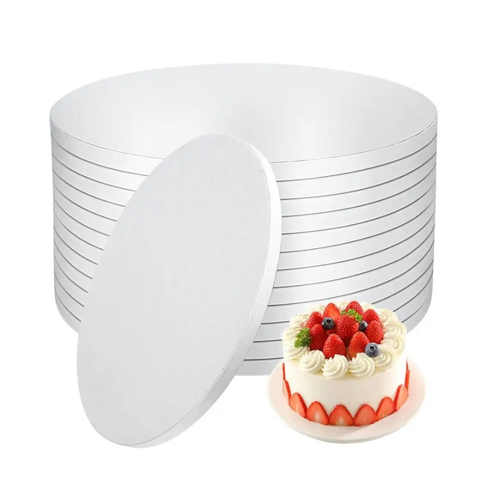 Round Corrugated Cake Boards, 6–14 in Disposable Cake Bases