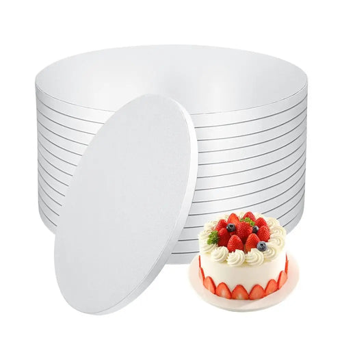 Round Corrugated Cake Boards, 6–14 in Disposable Cake Bases