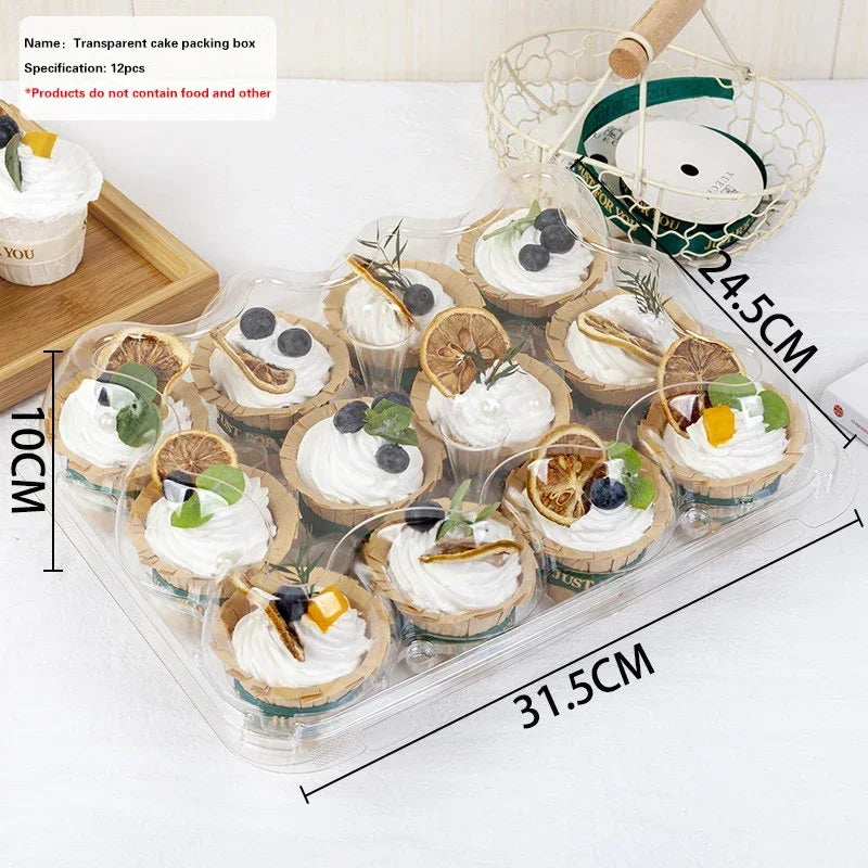 Cupcake Carrier Boxes with Tall Dome Lids, 4–24 Count
