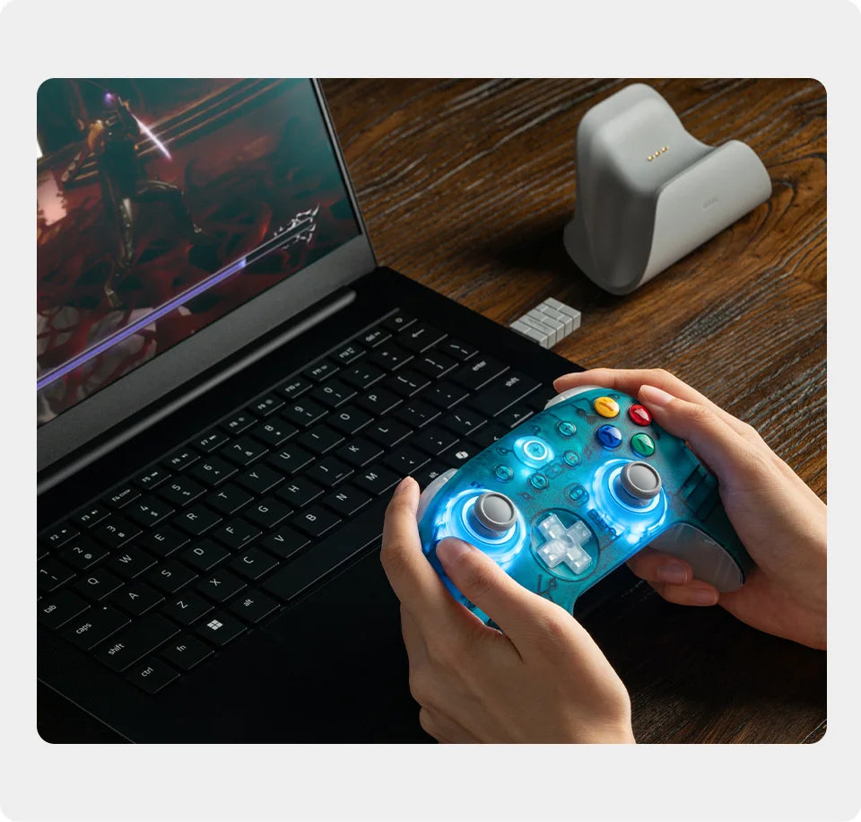 8BitDo Ultimate 2 Wireless Gaming Controller – PC & Android, TMR Joysticks, Motion Control
