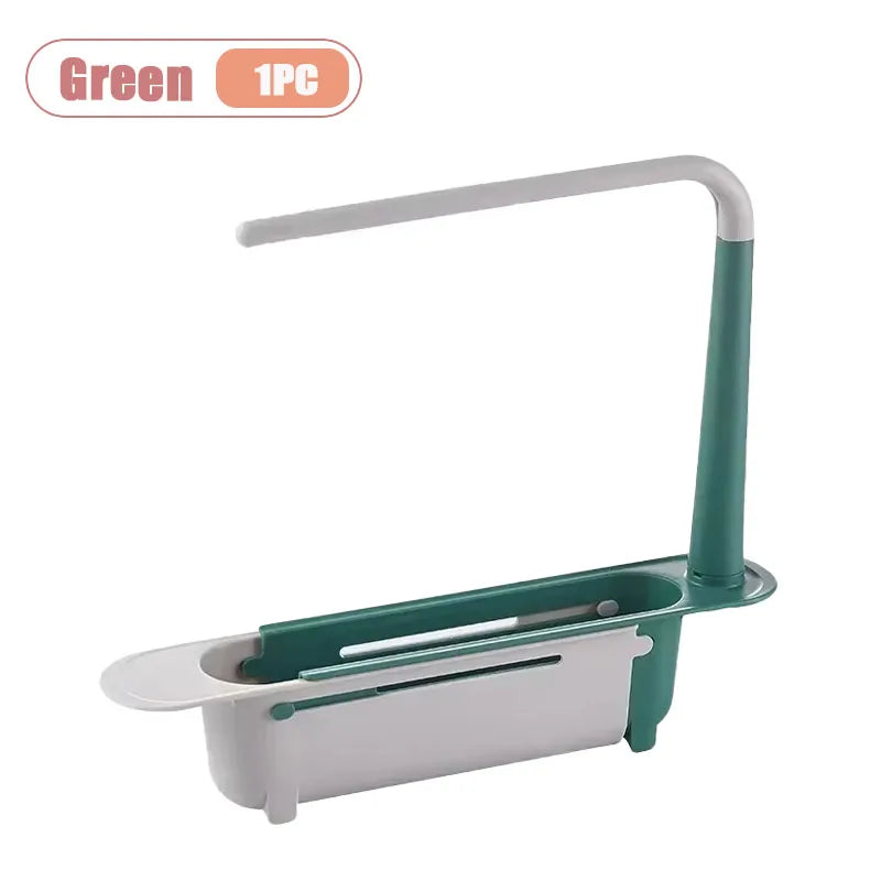 Adjustable Over-Sink Dish Rack | Extendable Kitchen Organizer