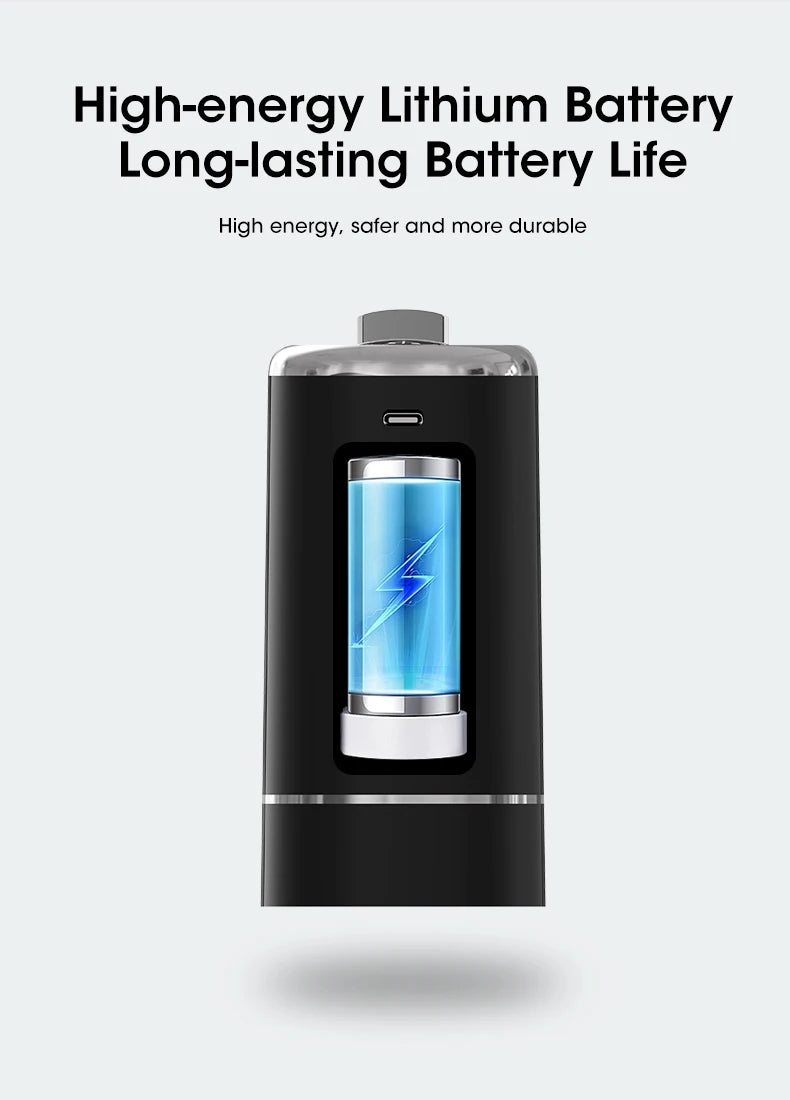 USB Electric Water Bottle Pump Dispenser – Portable, Foldable, Automatic, Household Use