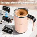 Self-Stirring Magnetic Mug — USB Rechargeable Stainless Steel Coffee Cup (380ml)
