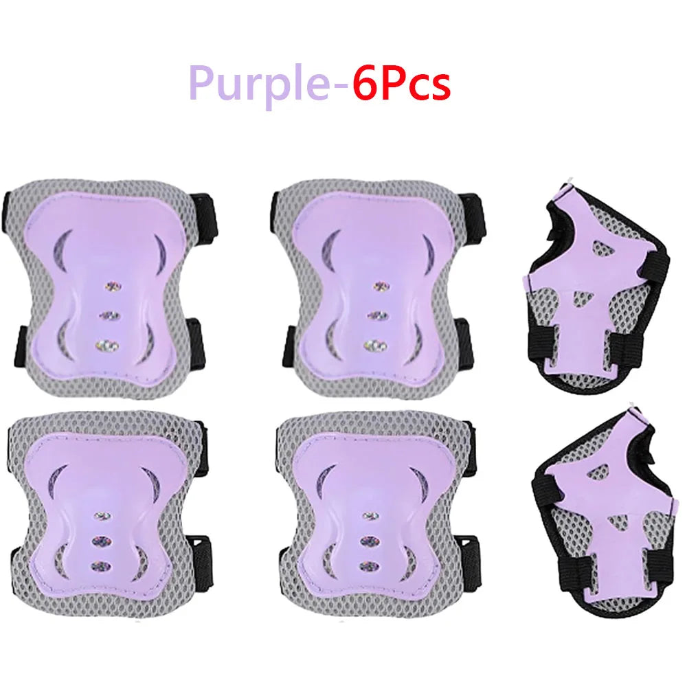 Kids Protective Gear Set – Knee, Elbow & Wrist Guards, Ages 3–10, for Skating & Cycling