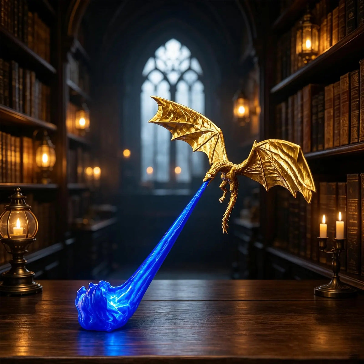 Dragon Flame LED Lamp, 3D Fantasy Accent Light