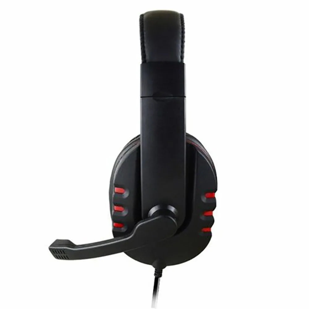 3.5mm Wired Gaming Headset – Stereo Sound, Over-Ear Headphones with Microphone