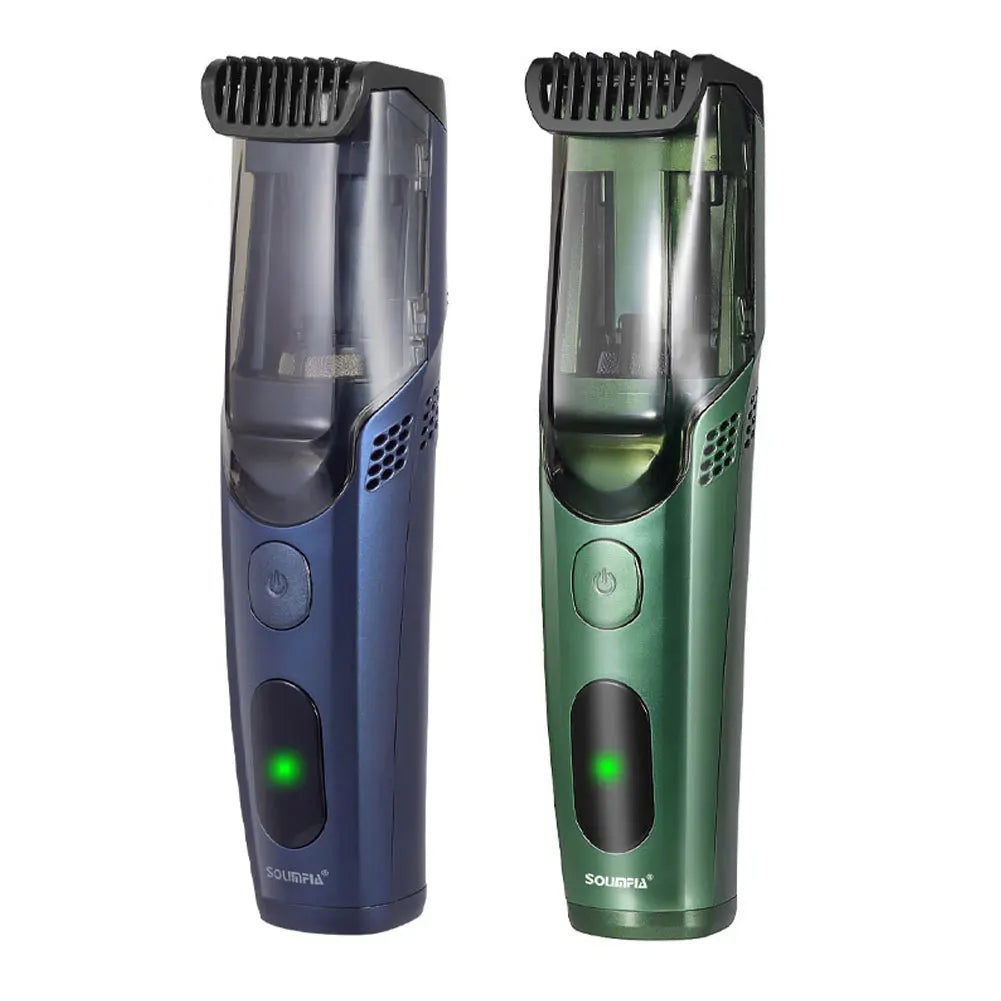 Solimpia Cordless Beard Trimmer with Built-In Vacuum – Rechargeable, IPX6 Washable