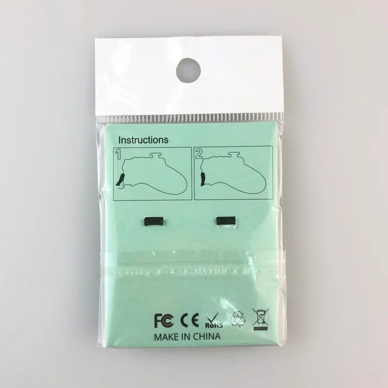 Data Frog PS5 Extended Trigger & D-Pad Key Cap Set – L2/R2 Extender, Transparent & Black
