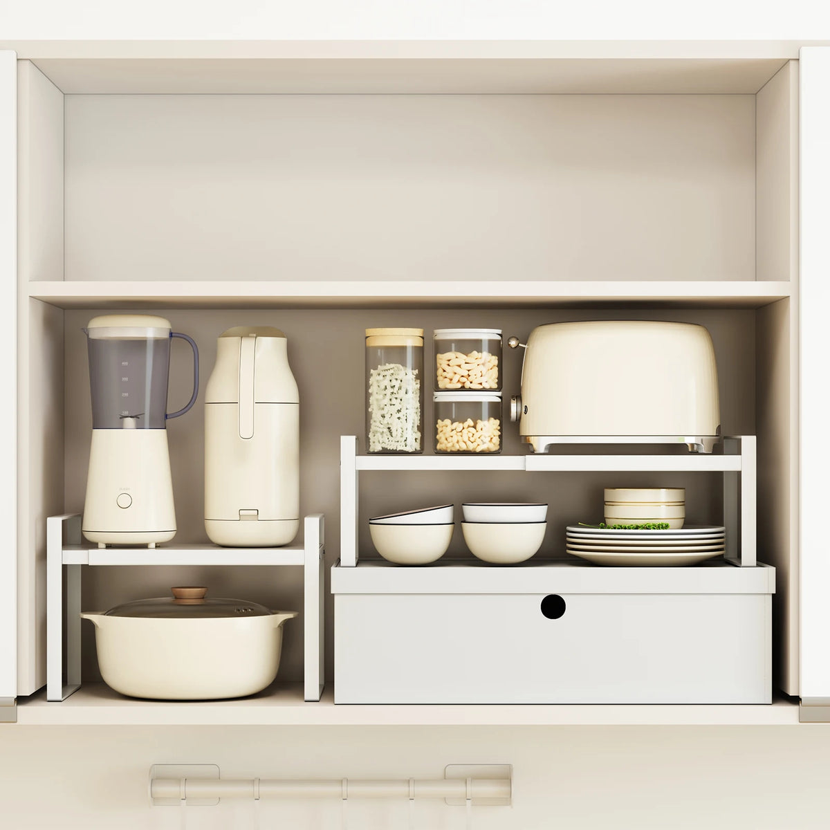 Kitchen Storage Rack Organizer – Countertop Shelf for Pots, Pans & Utensils