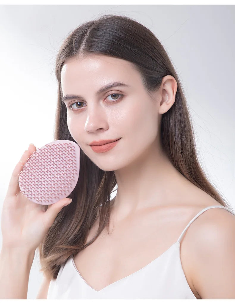 Scalp Massager Hair Wash Brush – Long Teeth, Foaming, for Adults & Barber Use