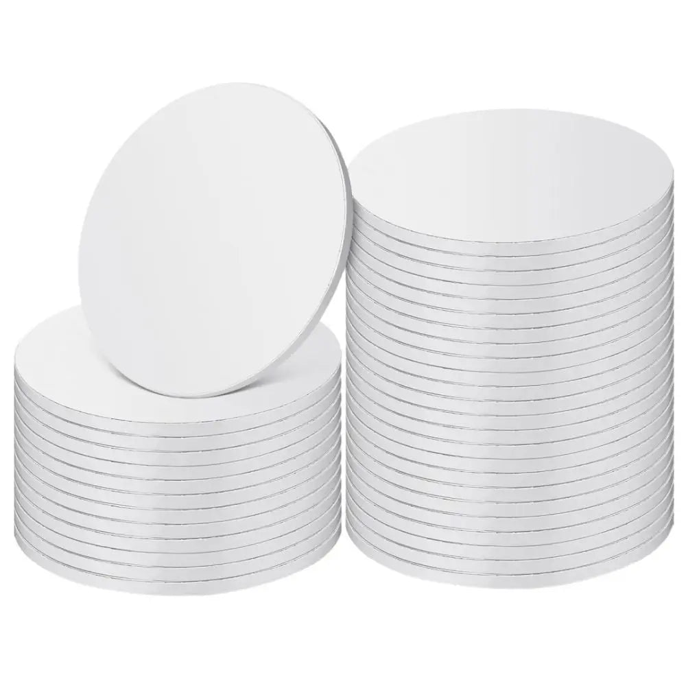 Round Corrugated Cake Boards, 6–14 in Disposable Cake Bases