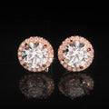 925 Sterling Silver Moissanite Stud Earrings – 4–11mm, Engagement & Wedding, Women’s Gift
