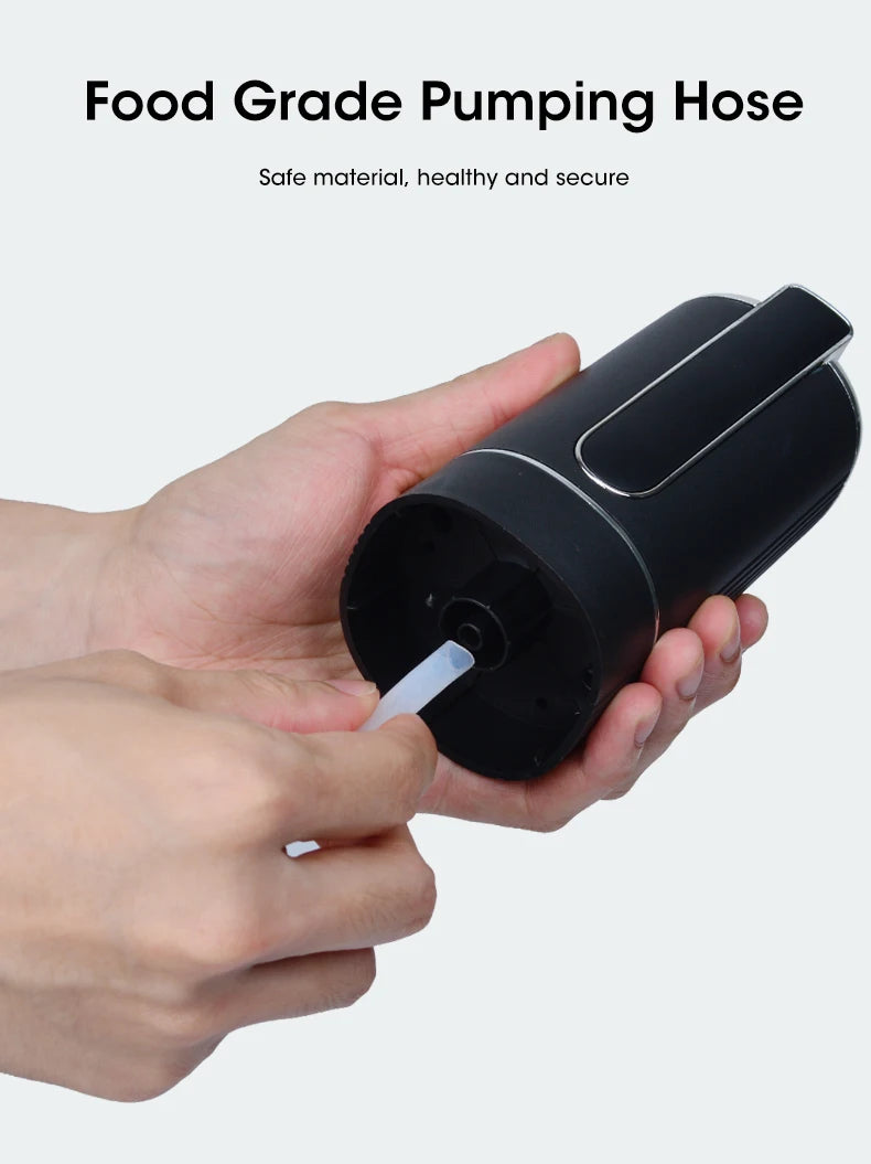 USB Electric Water Bottle Pump Dispenser – Portable, Foldable, Automatic, Household Use