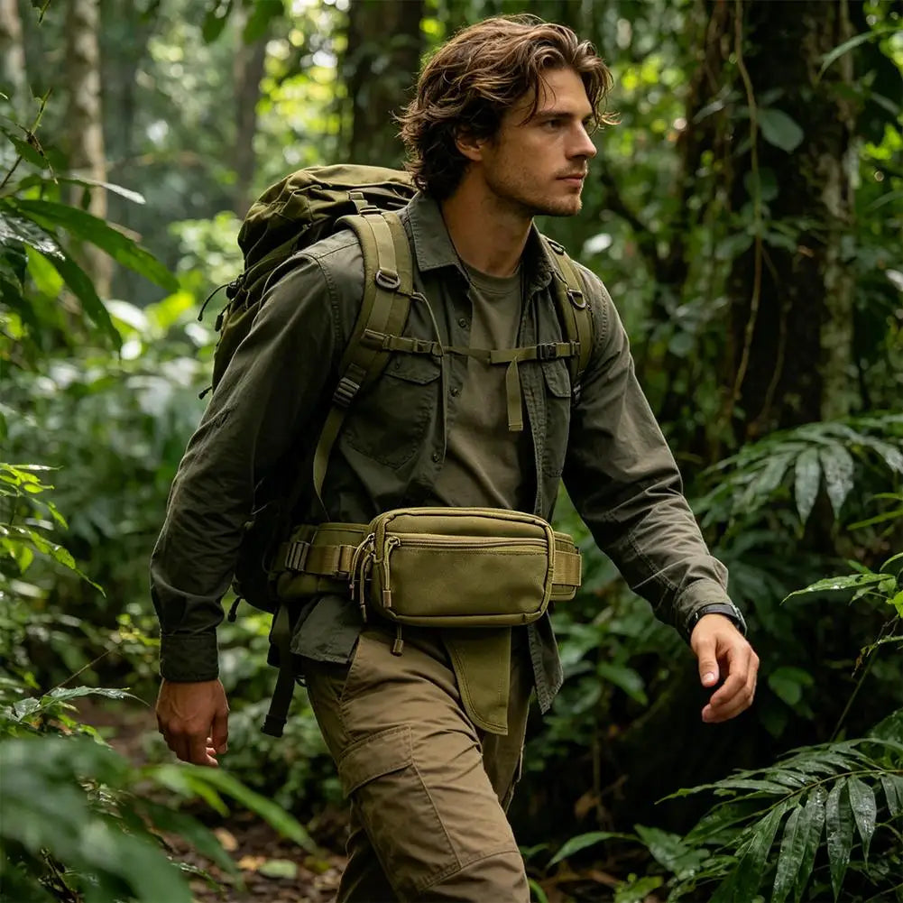 Waterproof Tactical Waist Bag & Fanny Pack – Oxford Cloth, Outdoor Hunting, Camping & Daily