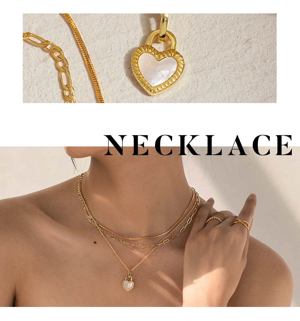 Pearl Acrylic Pendant Necklace & Bracelet Jewelry Set – Woven Chain, Stainless Steel, Party