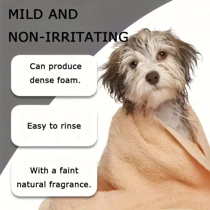 Pet Shampoo for Dogs & Cats – Cleans Fur, Removes Odor, Long-Lasting Fragrance, 250g