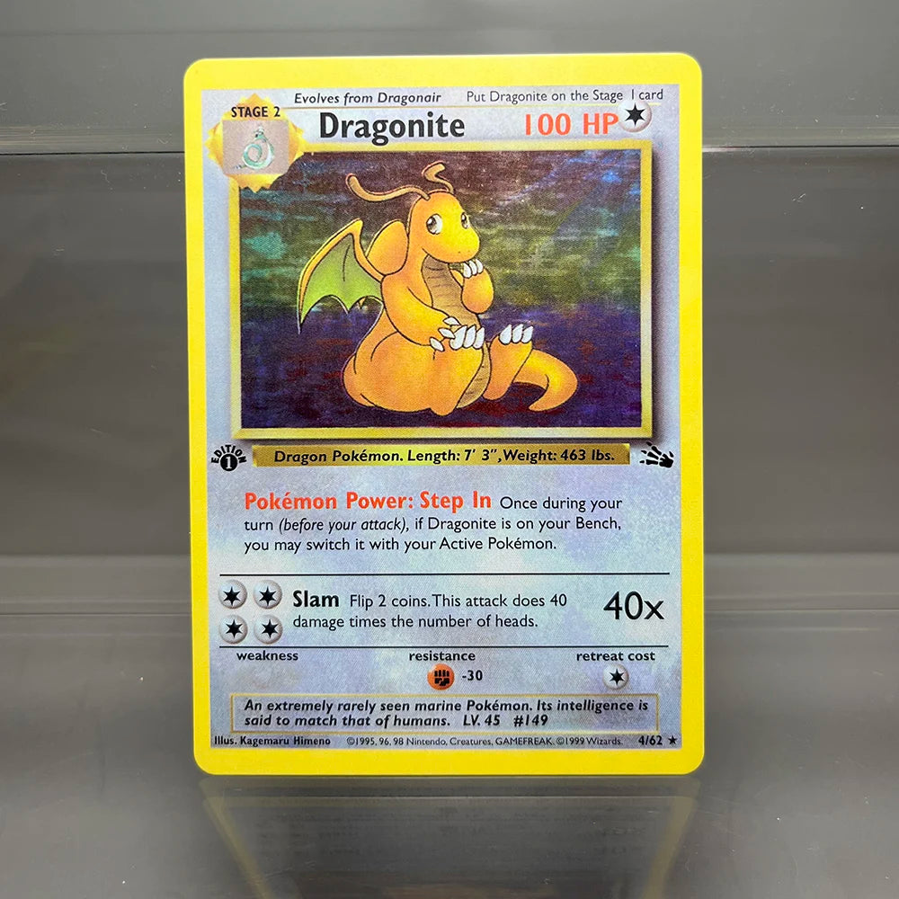 Pokémon TCG Proxy Foil Cards – 1996 Base Set, Charizard, Blastoise, Dragonite & More