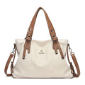 Women’s Genuine Cowhide Leather Crossbody Handbag – Large Capacity Shoulder Messenger Bag