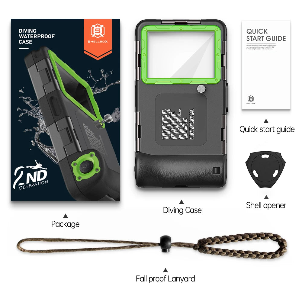 IP68 Waterproof Phone Case for Diving & Photography – 15m/50ft, Universal 6.9 Inch