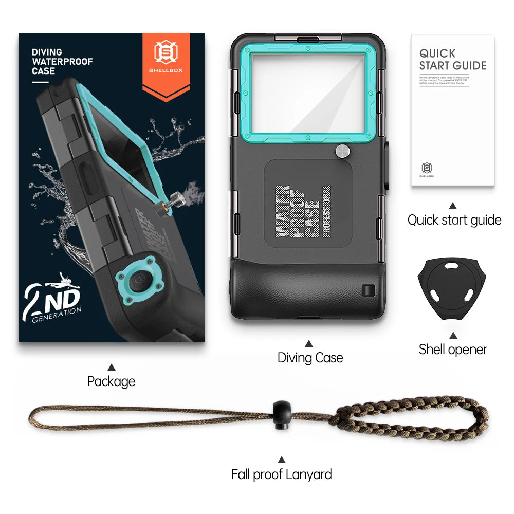 IP68 Waterproof Phone Case for Diving & Photography – 15m/50ft, Universal 6.9 Inch
