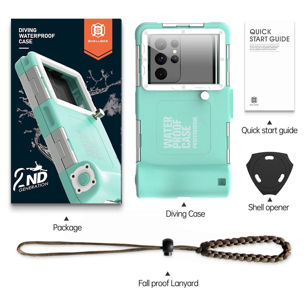 IP68 Waterproof Phone Case for Diving & Photography – 15m/50ft, Universal 6.9 Inch