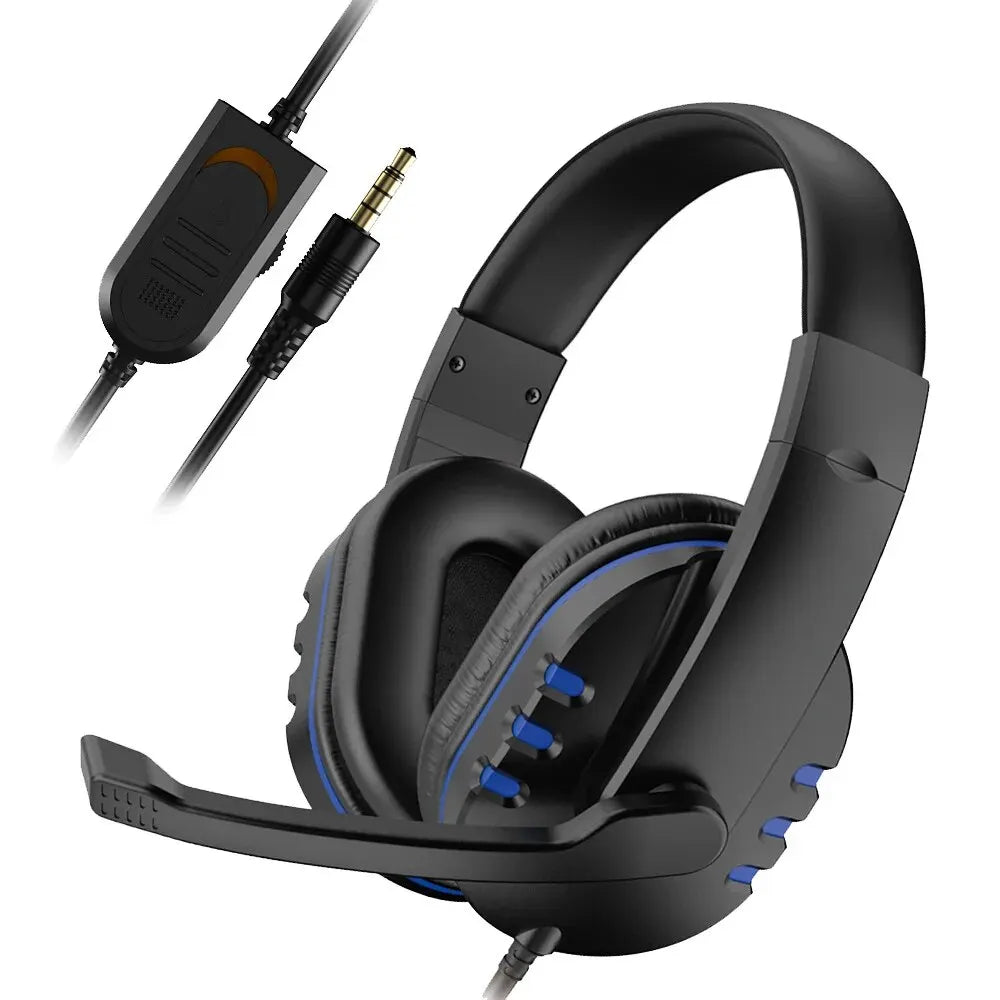 3.5mm Wired Gaming Headset with Mic – Stereo, Over-Ear Headphones